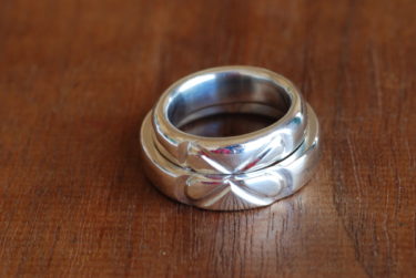 ふたりでデザインしてふたりで作った結婚指輪♪