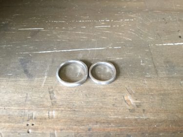 オーダーの結婚指輪!制作中♪