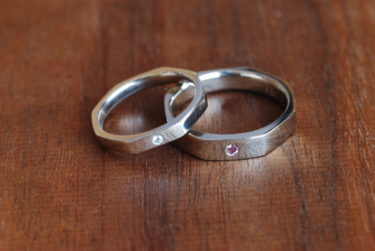 オーダーのSeiオリジナルの結婚指輪♪