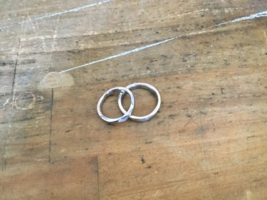 オーダーのSeiオリジナルデザインの結婚指輪！制作中♪