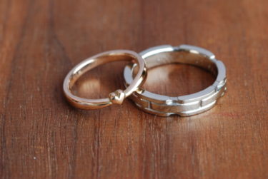 ふたりで好みのオーダーの結婚指輪♪