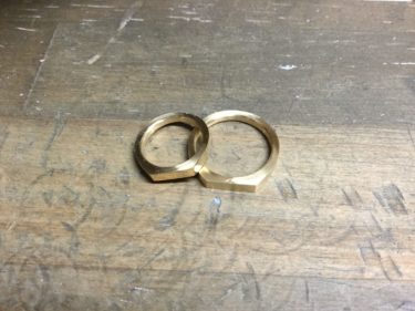 オーダーのカッコイイ結婚指輪！制作中♪
